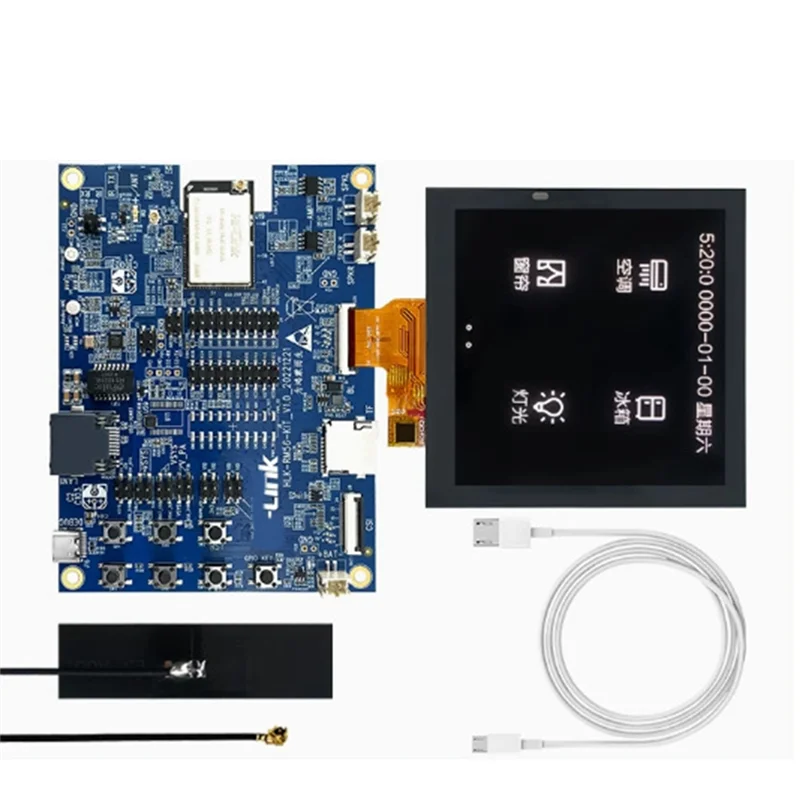 

Ingenious-Harmony AIOT Development Board +4Inch LCD Screen+Antenna Kit RM56 2.4G/5.8G Wifi+BLE BES2600W Iot Core Board