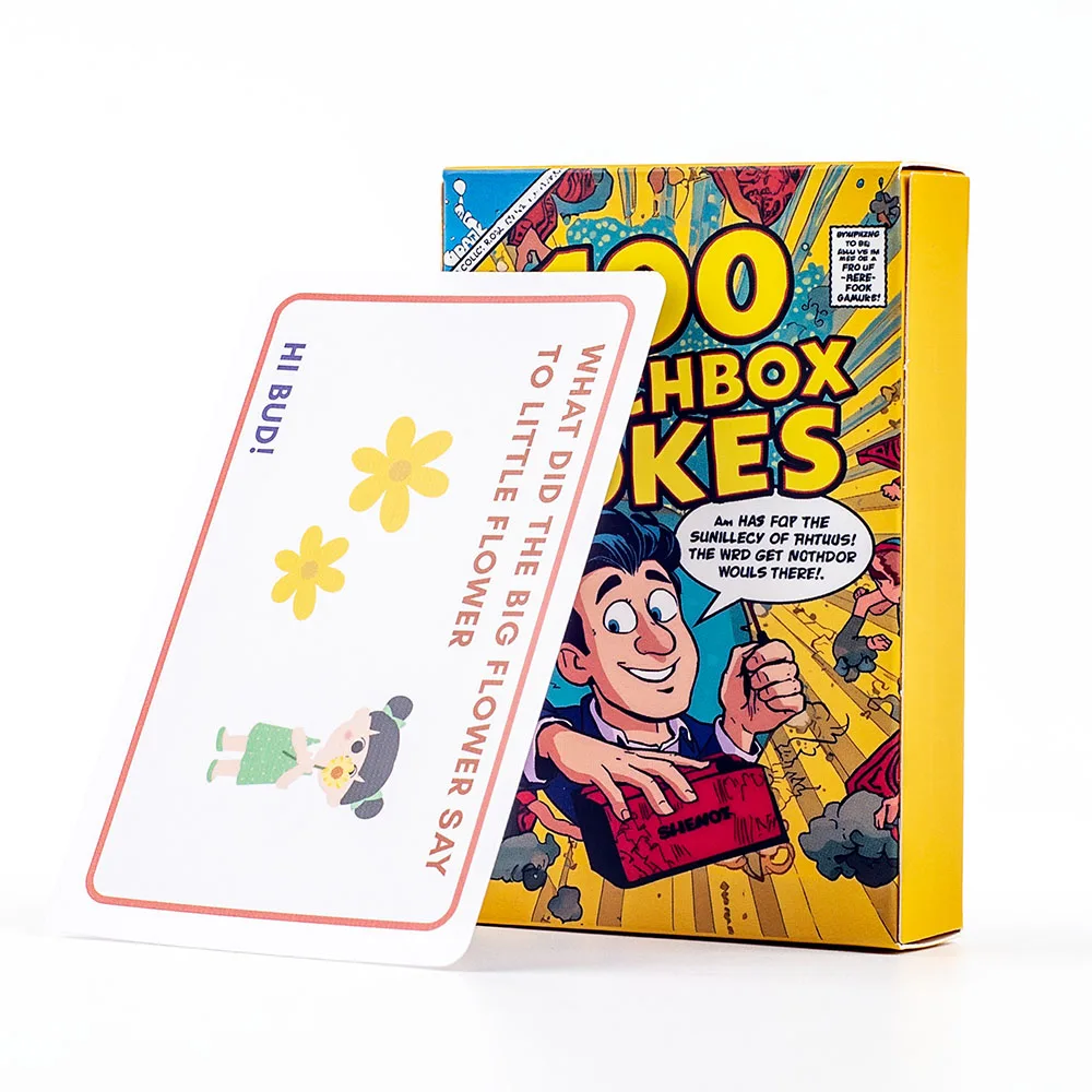 100pcs Kids Joke Cards - Fun Lunchbox Notes With Puns & Riddles Motivational Conversation Starters For Family Time Car Rides