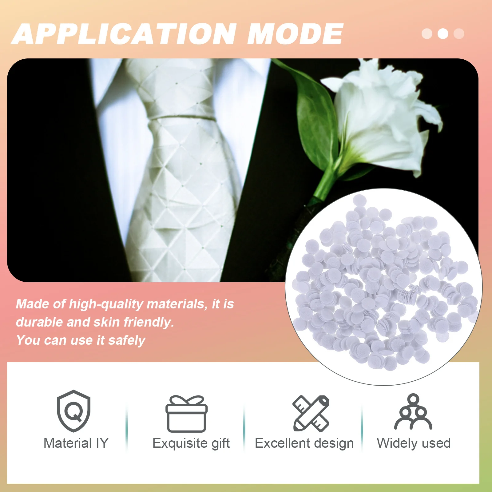 

2000pcs Non-Woven Fabric Round Gaskets Diy Hair Clip Bottom Liner For Headdress Making Handmade Craft Supplies Diy Accessories