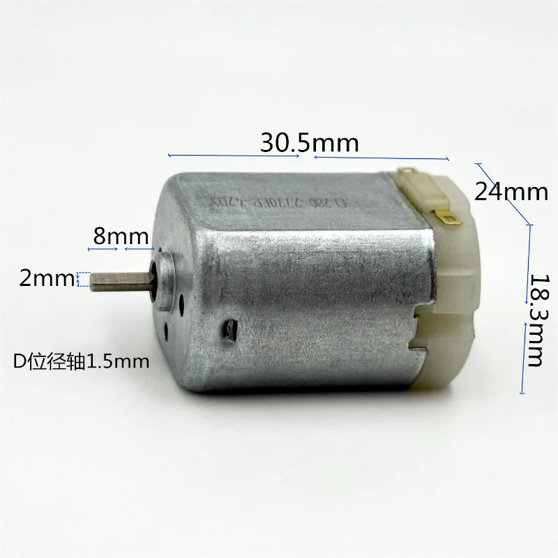 1Pcs Micro 280-2770/42 Flat 280 Motor D Axis DC 3V 5V 6V 7.4V 15000RPM High Speed Strong Magnetic Carbon Brush for DIY Toy Model