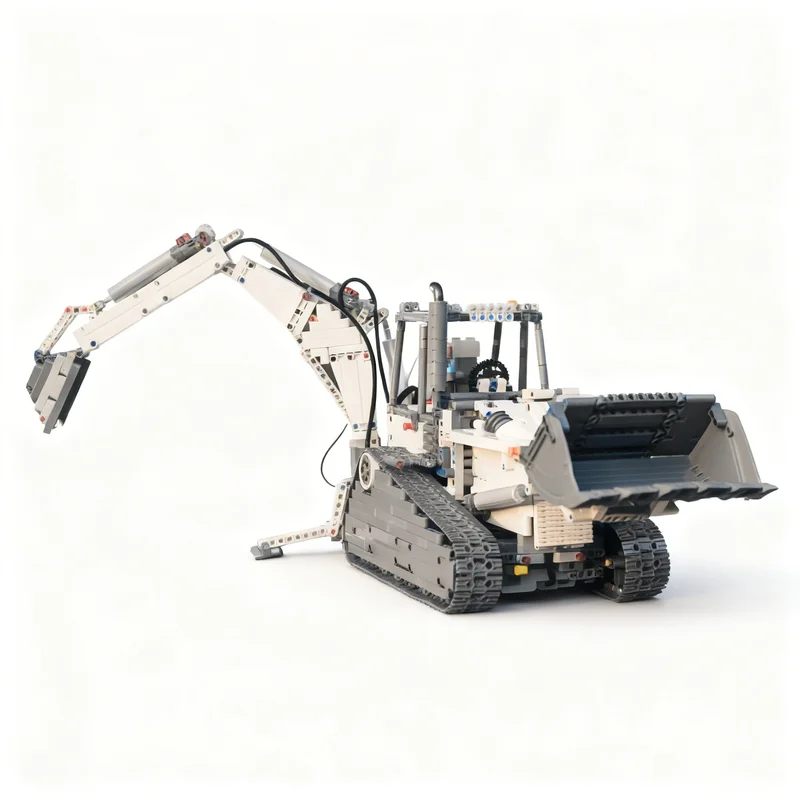 2325pcs MOC Backhoe Loader Technical Model Building Blocks Christmas Gift Toys Education 3D Collection Assemble Display DIY