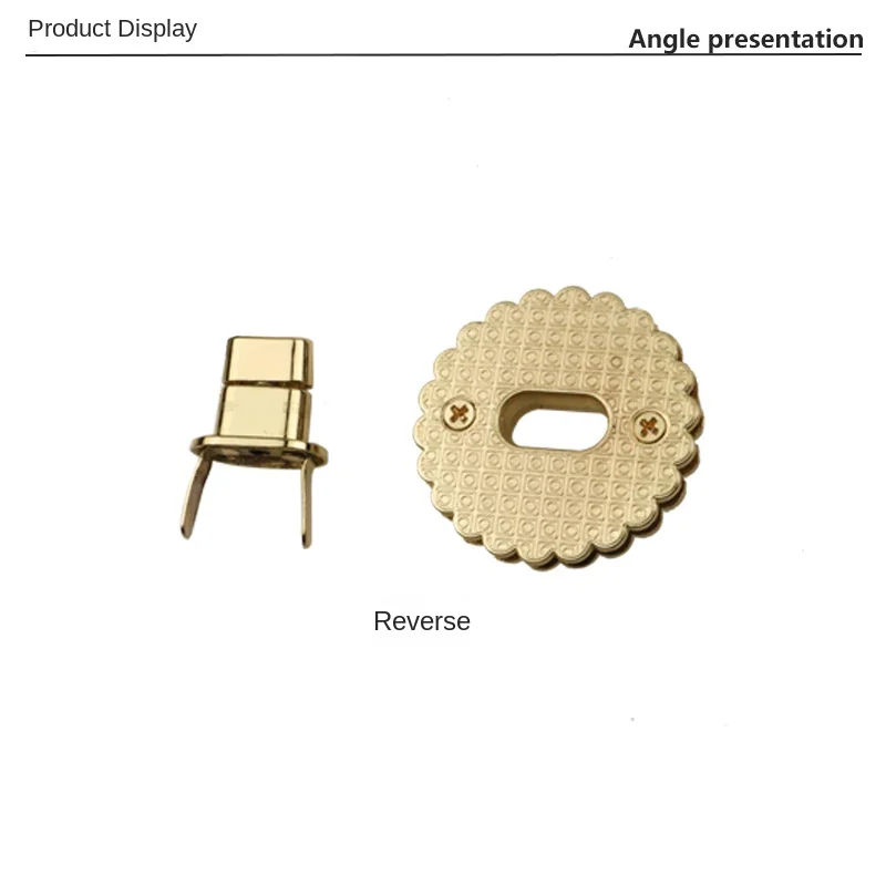금속 삼각형 턴 프레스 잠금, 푸시 잠금, 금속 트위스트 잠금, 핸드백 액세서리