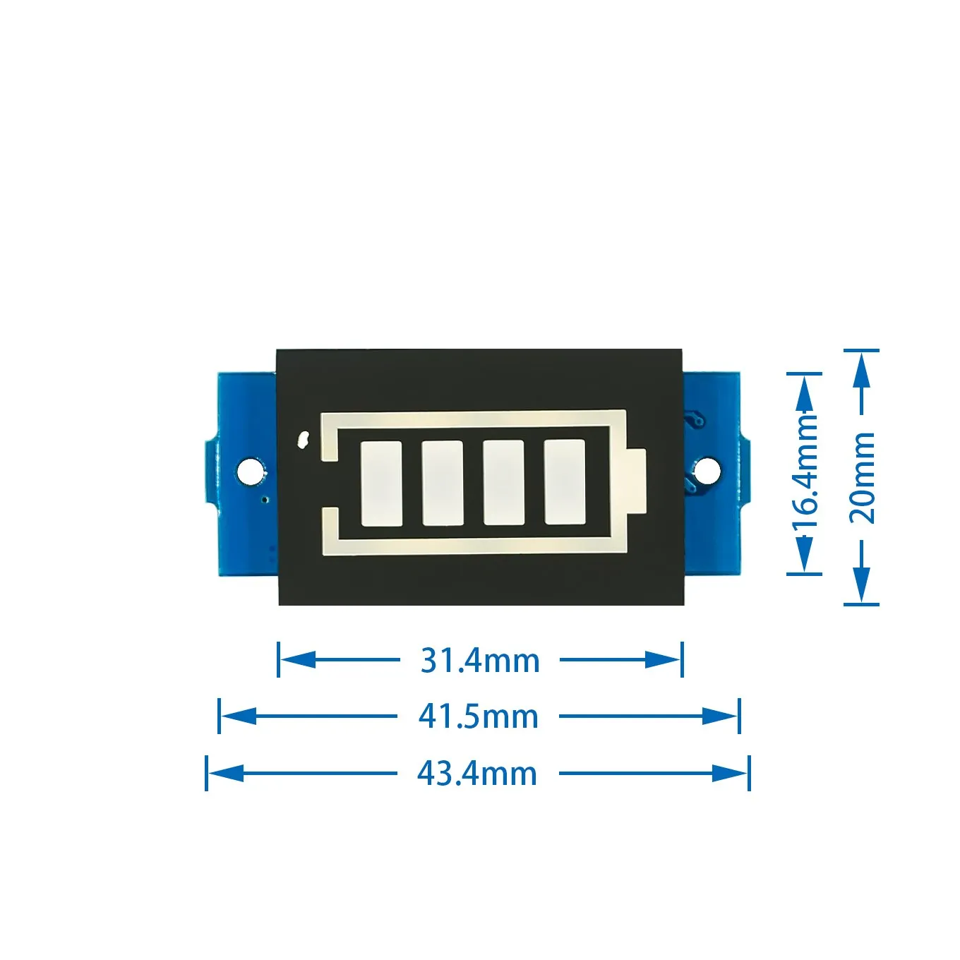 1S Single 3.7V Lithium Battery Capacity Indicator Module 4.2V Blue Display Electric Vehicle Battery Power Tester Li-po Li-ion