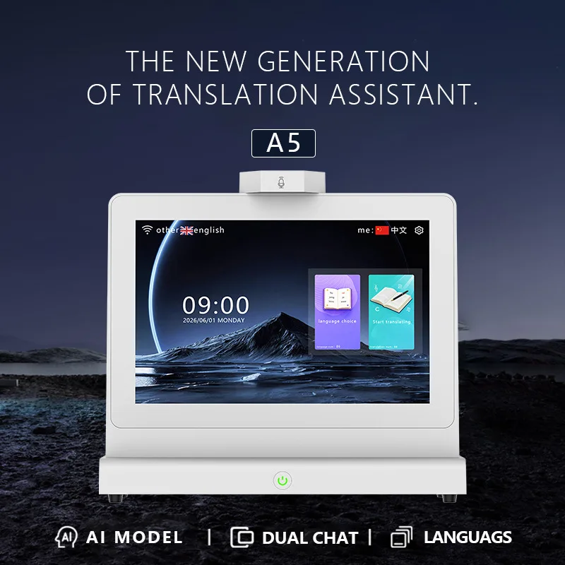 for Smart Business Translator 140 Languages Microphone Algorithm Real Voice Translation Device for Foreign Trade
