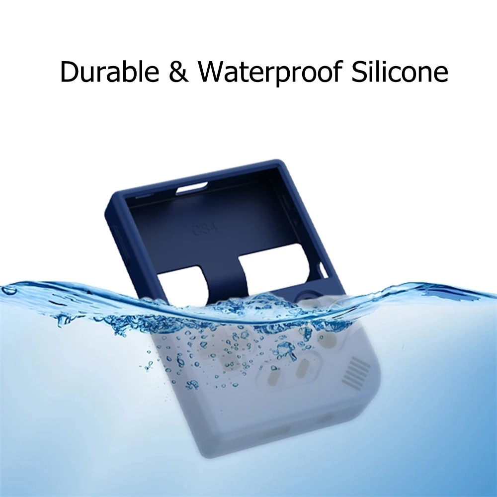 Rg35xx plus用シリコン保護カバー,ソフトケース,スリーブ,傷防止,ストラップ付き滑り止め,ゲーム機