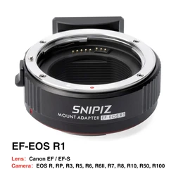 Viltrox SNIPIZ EF-EOS R Lens Mount Adapter Auto-Focus Lens Converter Compatible with Canon EF/EF-S to EOS R RP R3 R5 R6 R6II R7