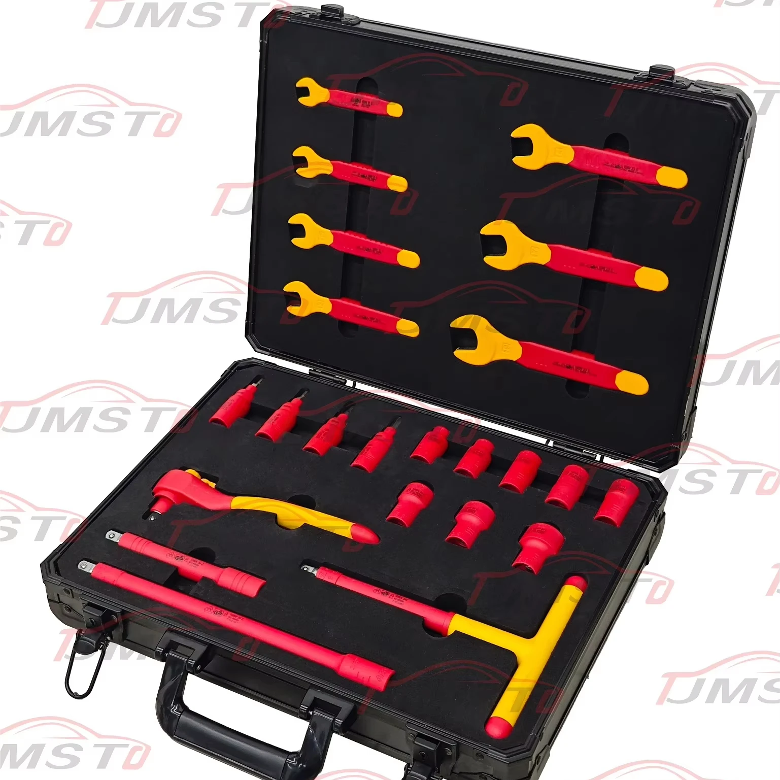 22-Piece 3/8 Drive VDE Insulated Tools Set With Sockets Bits Wrenches Hard Case OEM-Professional Car Repair