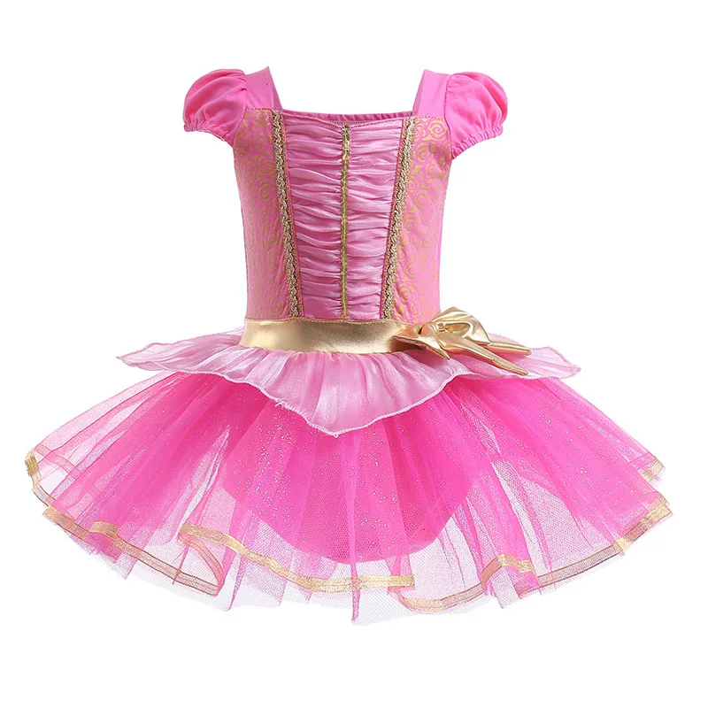 Girls Elsa Mermaid Tutu Dress Rapunzel Belle Aurora Kids Princess Cosplay Tulle Costume Toddler Performance Ballet Dance Clothes