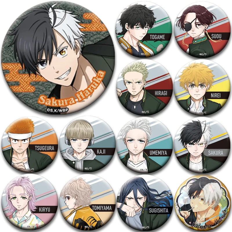 

WIND BREAKER Badge Haruka Sakura Jou Togame Brooches Anime Delinquent Enamel Pins for Bag Hat Accessories Clothing Decoration