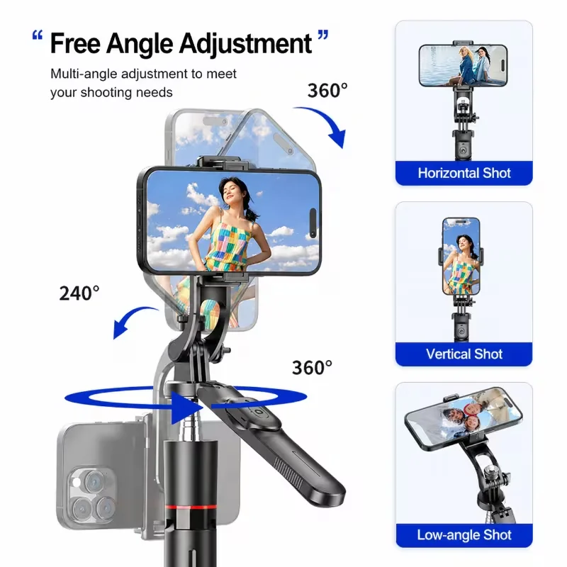 Mobile Phone Holder 31-180CM Adjustable Telescopic for iPhone 17 16 Samsung Huawei Xiaomi Live Streaming Phone Holder Selfie Stick with 1/4 Threaded Interface Suitable for Sony Canon Nikon Fujifilm Panasonic Olympus Camera Stand for GoPro 3