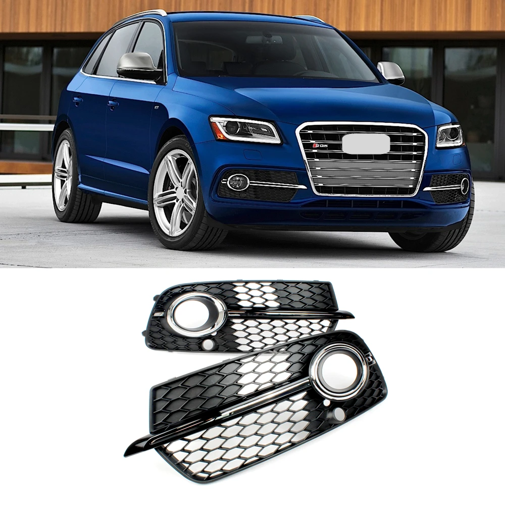 

For AUDI S-Line SQ5 2013 2014 2015 2016 2017 Car-styling Front Bumper Fog Light Fog Lamp Grille Cover