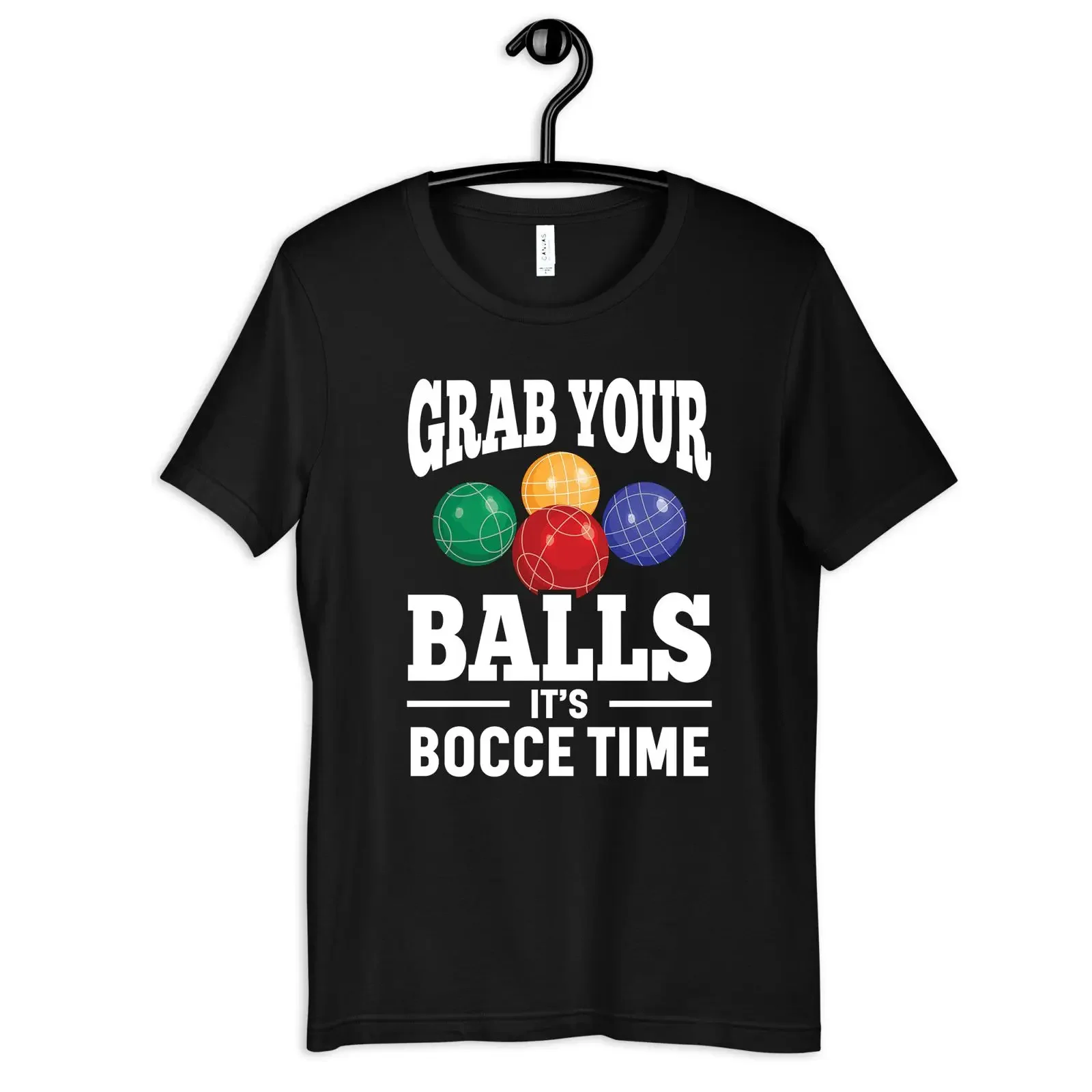 Bocce Ball T Shirt Funny Grab Your Balls SweaT Long Sleeve Kids vintage Washed fashion Top For Everyday Wear Comfortable