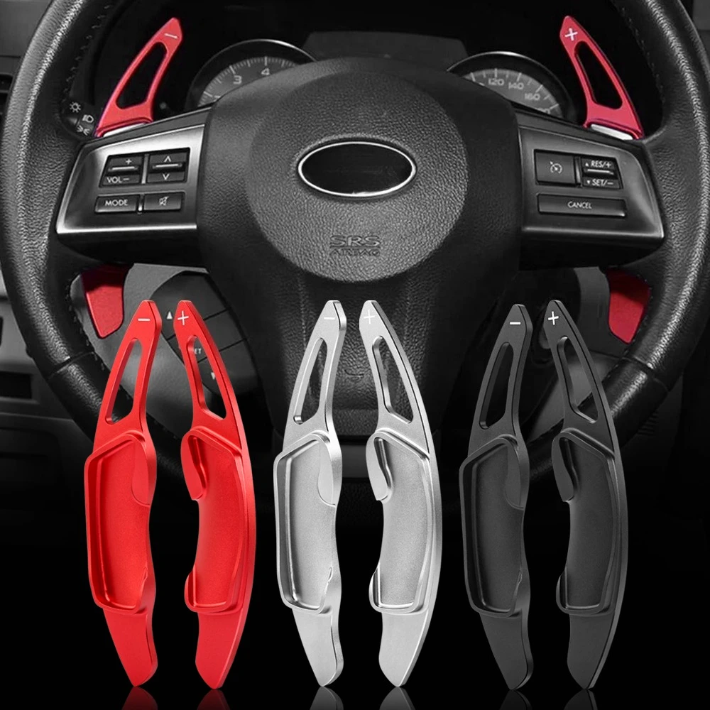 

2pcs Aluminum Steering Wheel Shift Paddle Shifter Extension for Subaru Legacy WRX STI Forester impreza XV Outback accessories