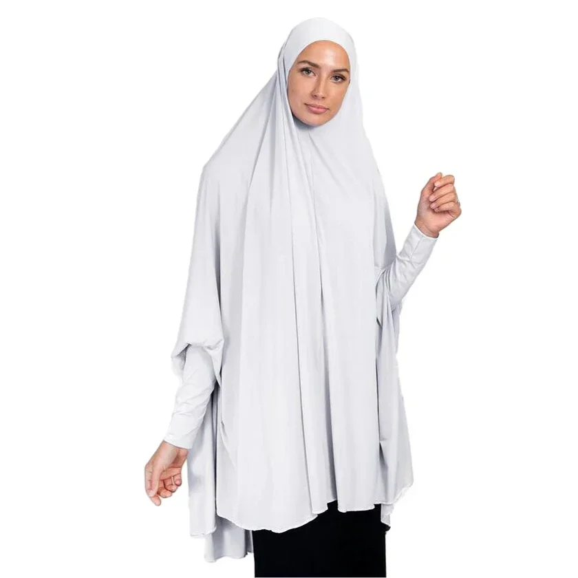 Women Muslim Khimar Abaya Long Hijab Burqa Head Scarf Islamic Prayer Garment Overhead Turban Hijab Shawls Wraps Ramadan