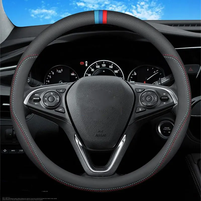 nappa leather car steering wheel cover for bestune M9 b70s t99 t90 t77 t55 t33 e01 nat pony b30 b50 b90 x40 x80 interior protect