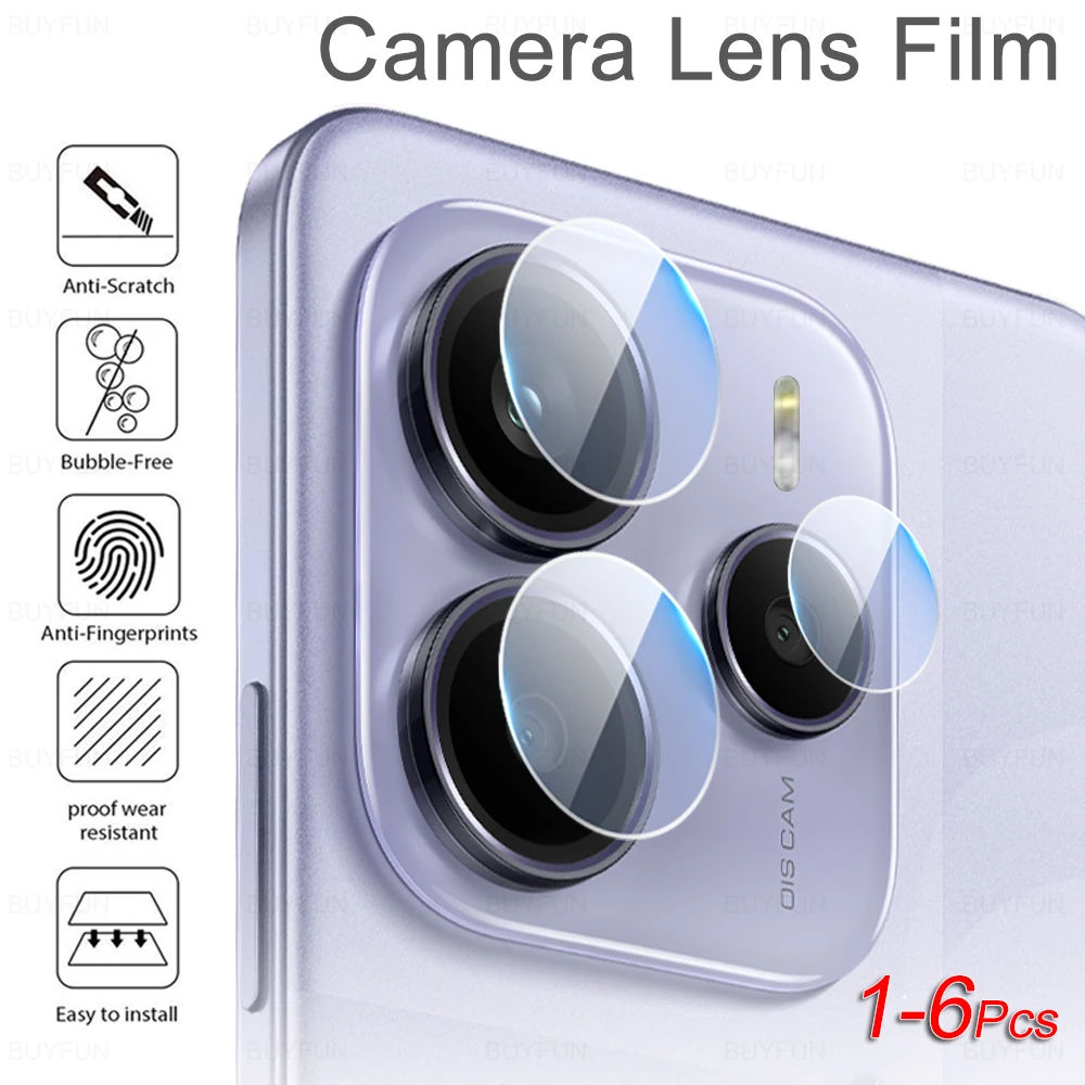 1-6Pcs Soft Glass Camera Protector For Xiaomi Redmi Note 14 Pro 5G Lens Protective Film Rredmy Note14 4G 14pro Note14pro Global