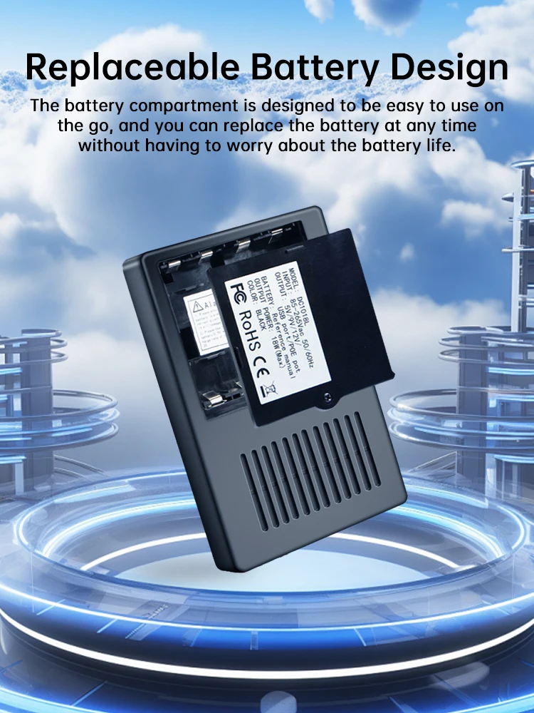 1018L Mini DC USV Unterbrechungsfreie Stromversorgung 18W 5V 9V 12V POE15V 24V Austauschbarer 18650 Batterie-Backup für Router, Modem, Kamera – Detail 7