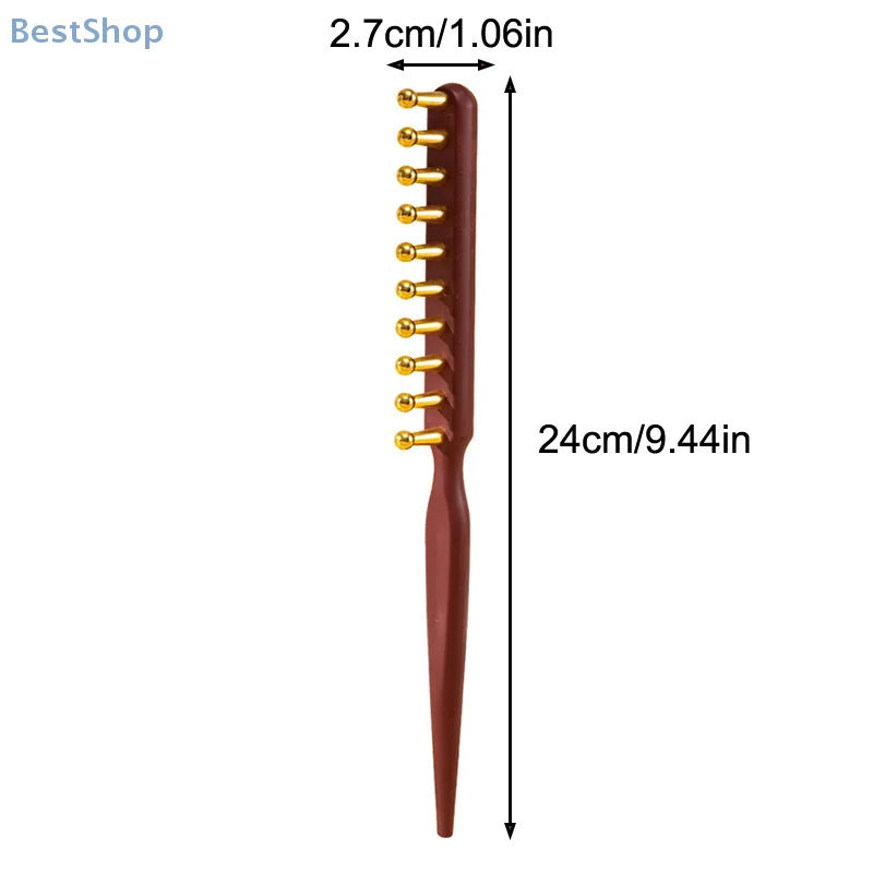 ❀❀❀Large Alloy Wide-Tooth Pointed Tail Massage Comb❀❀❀❀