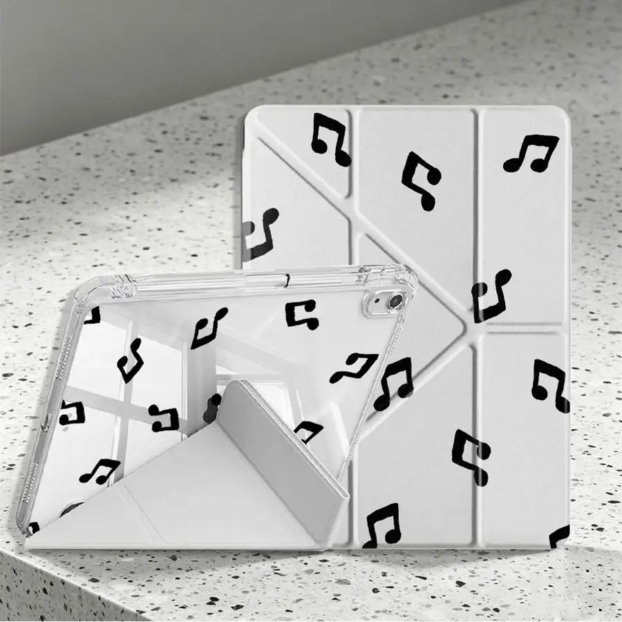 Music Notes Tablet Case For Samsung Galaxy Tab A8 S9 Plus S7 FE S8 A9 Plus S10 Lite A11 With Pen Slot Cover