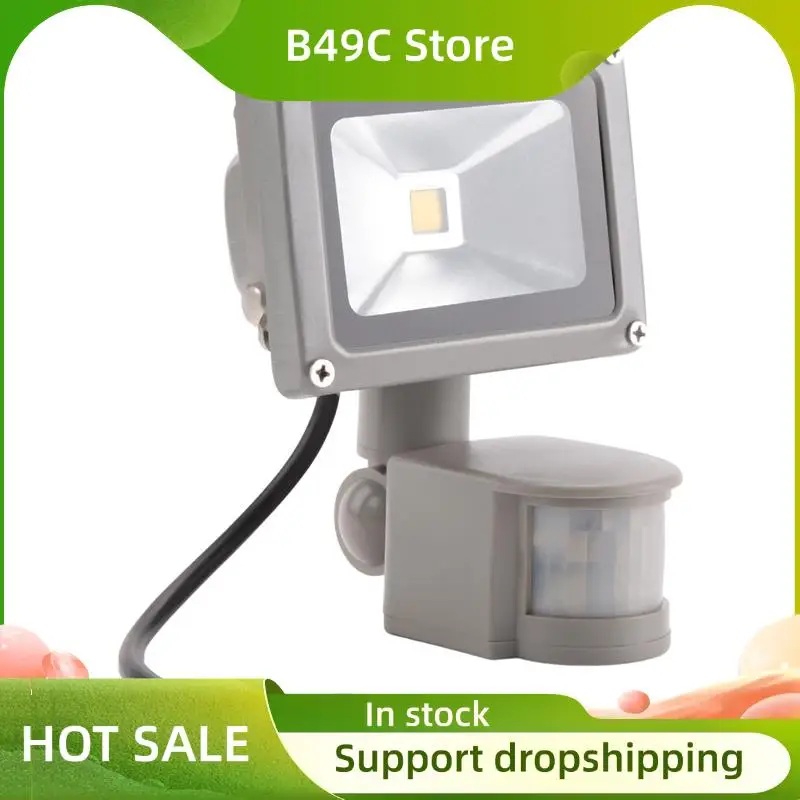 

B49C Теплый белый светодиодный прожектор Прожектор со светодиодной подсветкой и PIR-датчиком движения