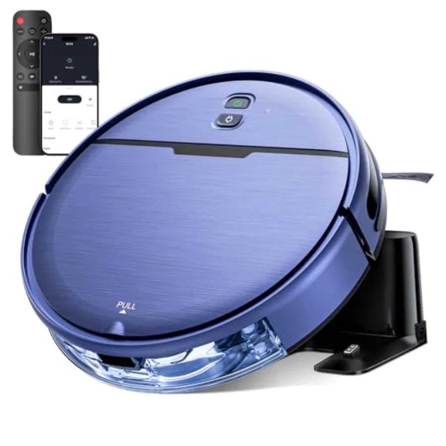 Robot Vacuum and Mop Combo 2 in 1 Robot Vacuum Cleaner with WiFi/App Smart Robotic Vacuums with Strong Suction Schedule Self-Ch