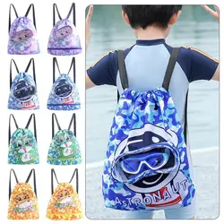 Sac de plage étanche réglable pour enfants, séparation du support à sec, sac de plage Wstring de proximité pour enfants, natation sportive, voyage, fitness