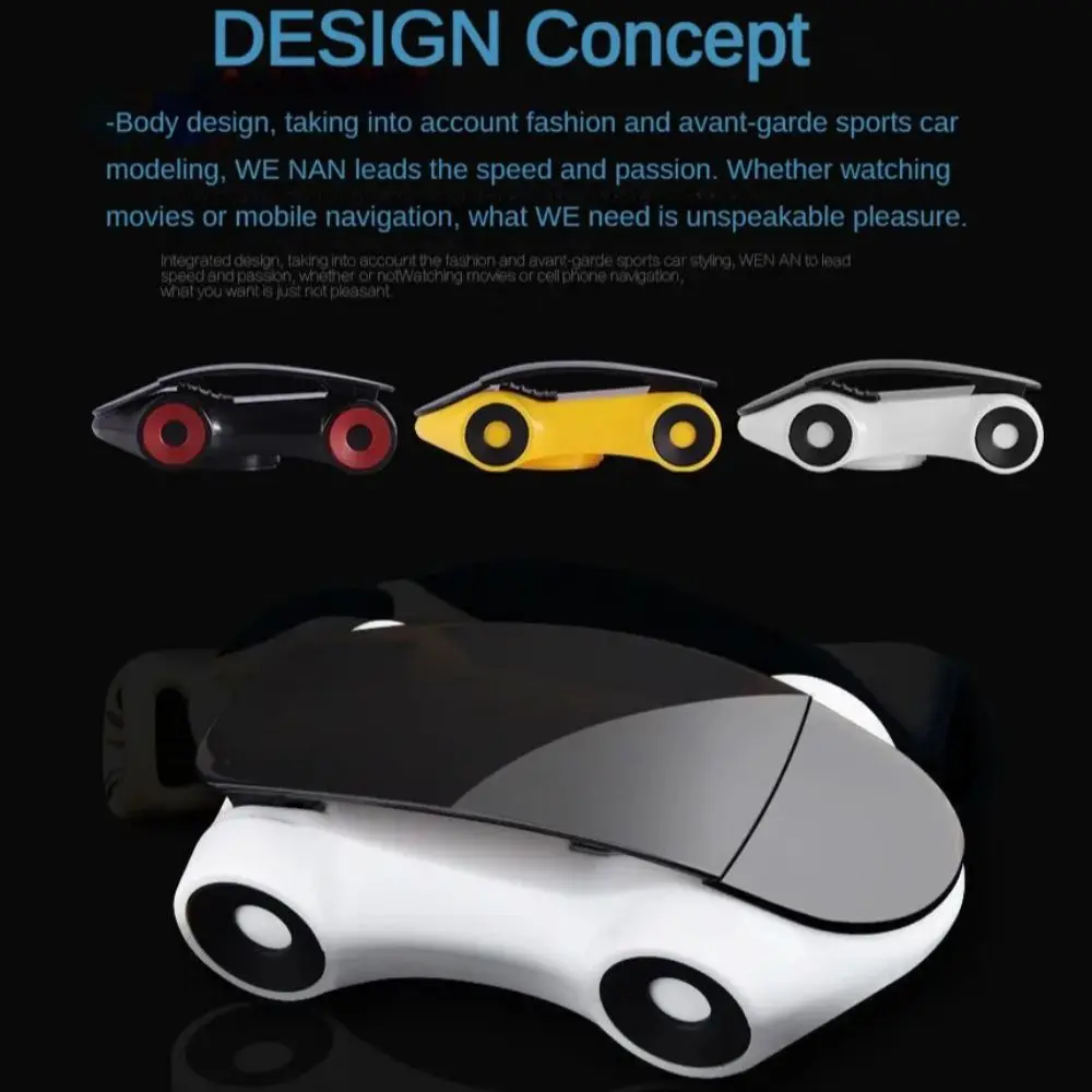 

2 Pcs Navigation Holder Car Mobile Phone Holder Car Shaped Foldable Universal Hand Clip Holder 360 Degree Rotation Adjustable