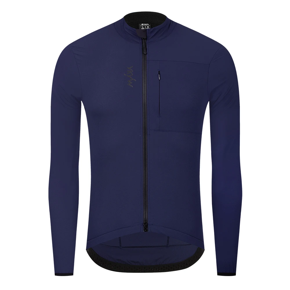 YKYWBIKE Herren Fahrradjacke 10-20 ° C Wasserdichte, winddichte Fahrrad-Windjacke, Wärme, Fleece, Rennradjacke, Fahrradbekleidung