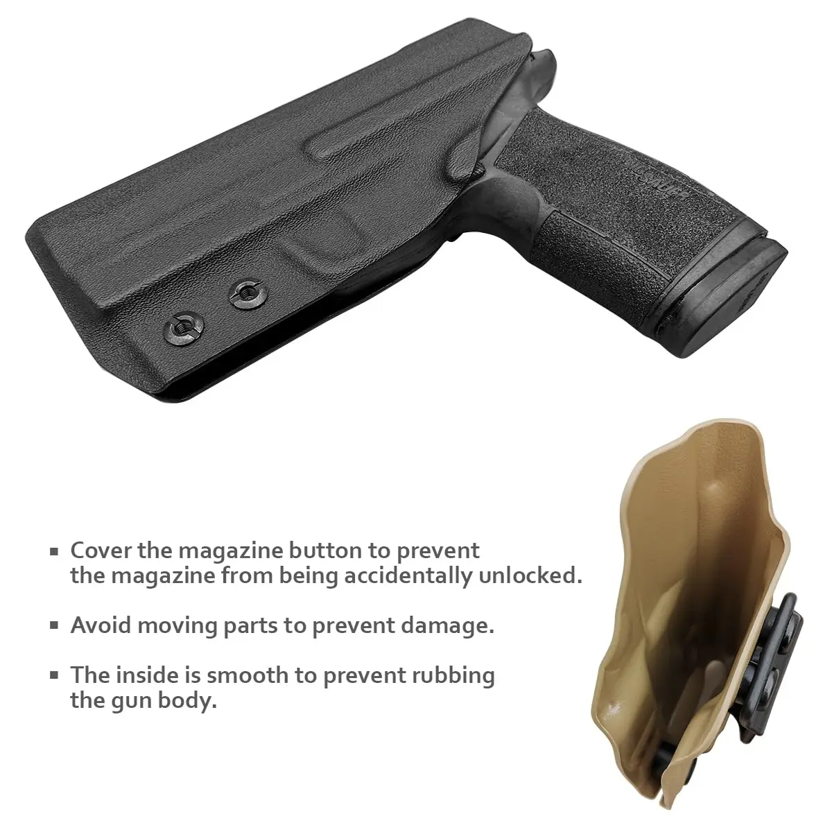 حافظة ماكرو P365 X، حافظة IWB Kydex تناسب: Sig Sauer P365 X حافظة مسدس ماكرو - حافظة Sig P365 XMacro - غطاء ماج