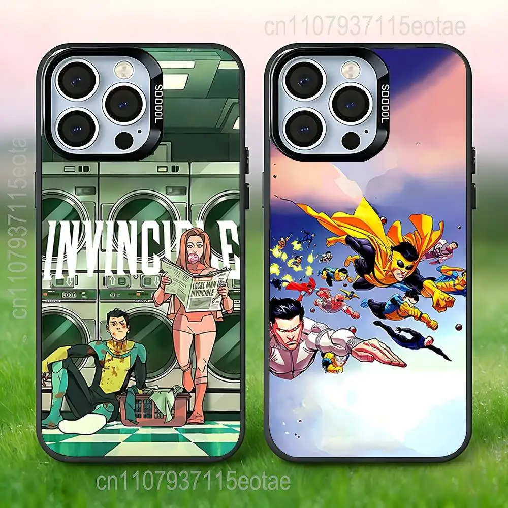 

Adult animation l-Invincible Phone Case For iPhone 17,16,15,14,13,12,11,Pro,Max,Plus,E,Air,Mini Anti Fall Black Bumper