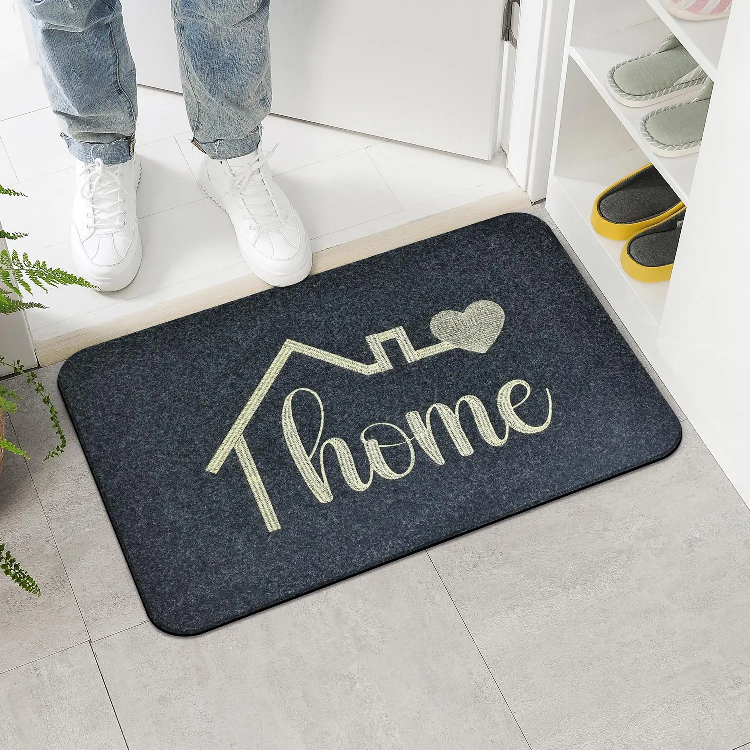 وسادة دخول مقاومة للغبار، سجادة دخول مريحة غير قابلة للانزلاق، وسادة مقاومة للأوساخ، وسادة دخول داخلية، مكشطة أحذية في مناطق عالية التدفق #1