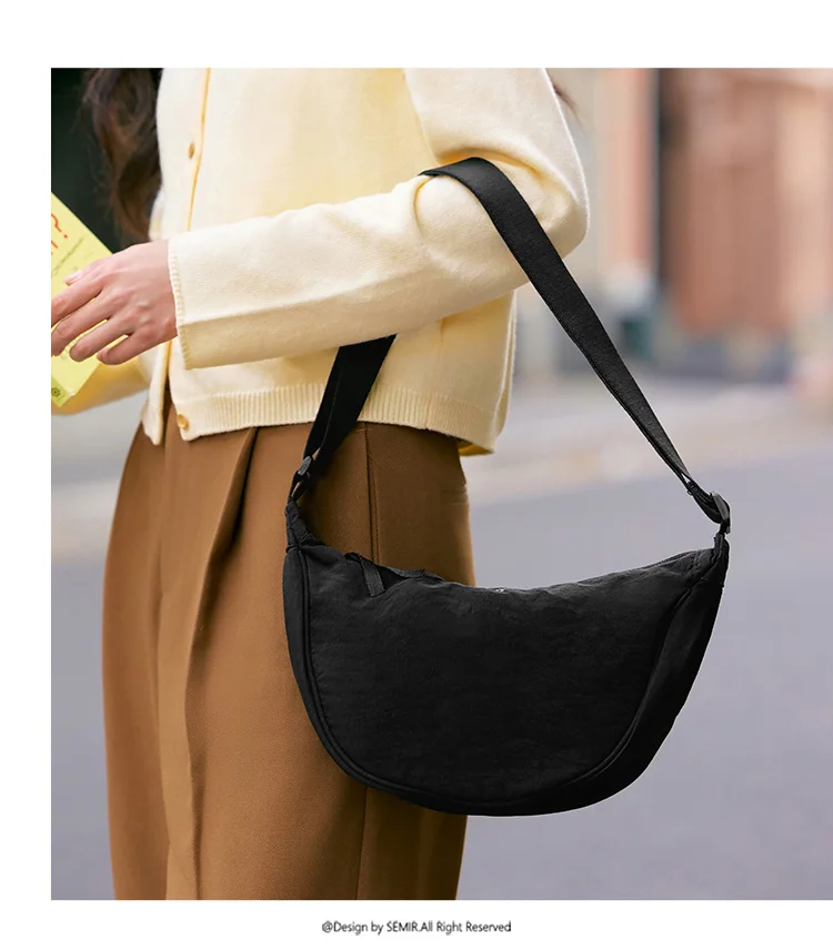 Semir Umhängetasche für Damen, 2025, neue Brusttasche, Macaron-Farbe, Knödeltasche, minimalistische Hüfttasche, Schultertasche – Detail 20
