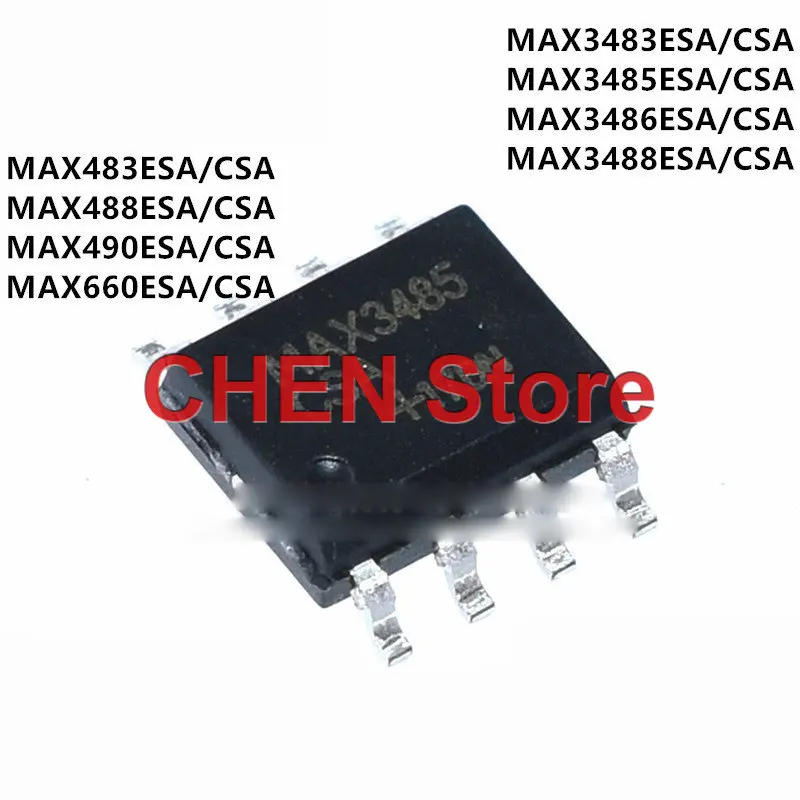 

10PCS MAX3483ESA MAX3485ESA MAX3486ESA MAX3488ESA MAX483ESA MAX488ESA MAX490ESA MAX660ESA CSA SOP-8 Transceiver Chip