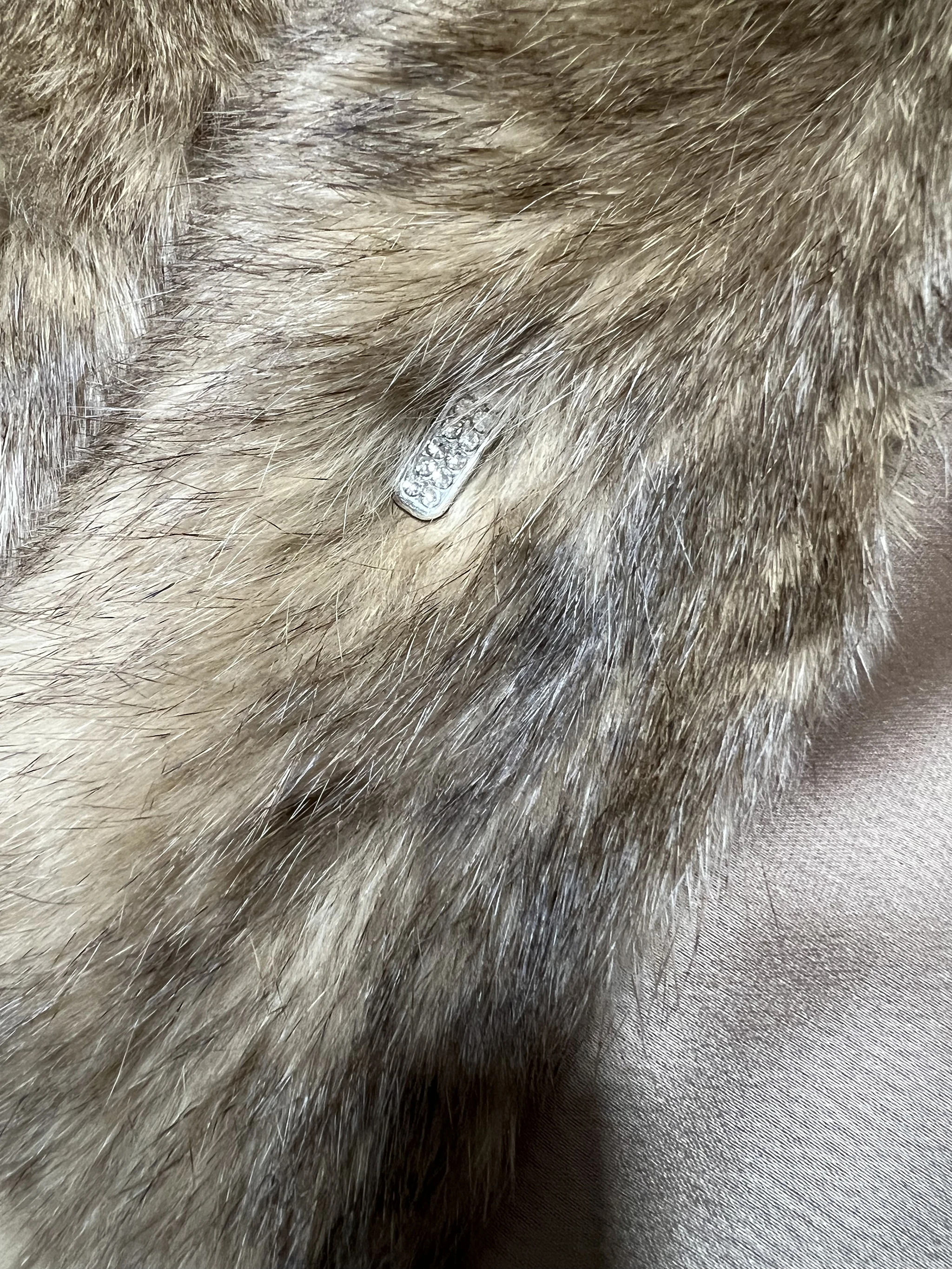Women's Genuine Rabbit Fur Coat Stand Collar Luxury Winter Fur Outerwear