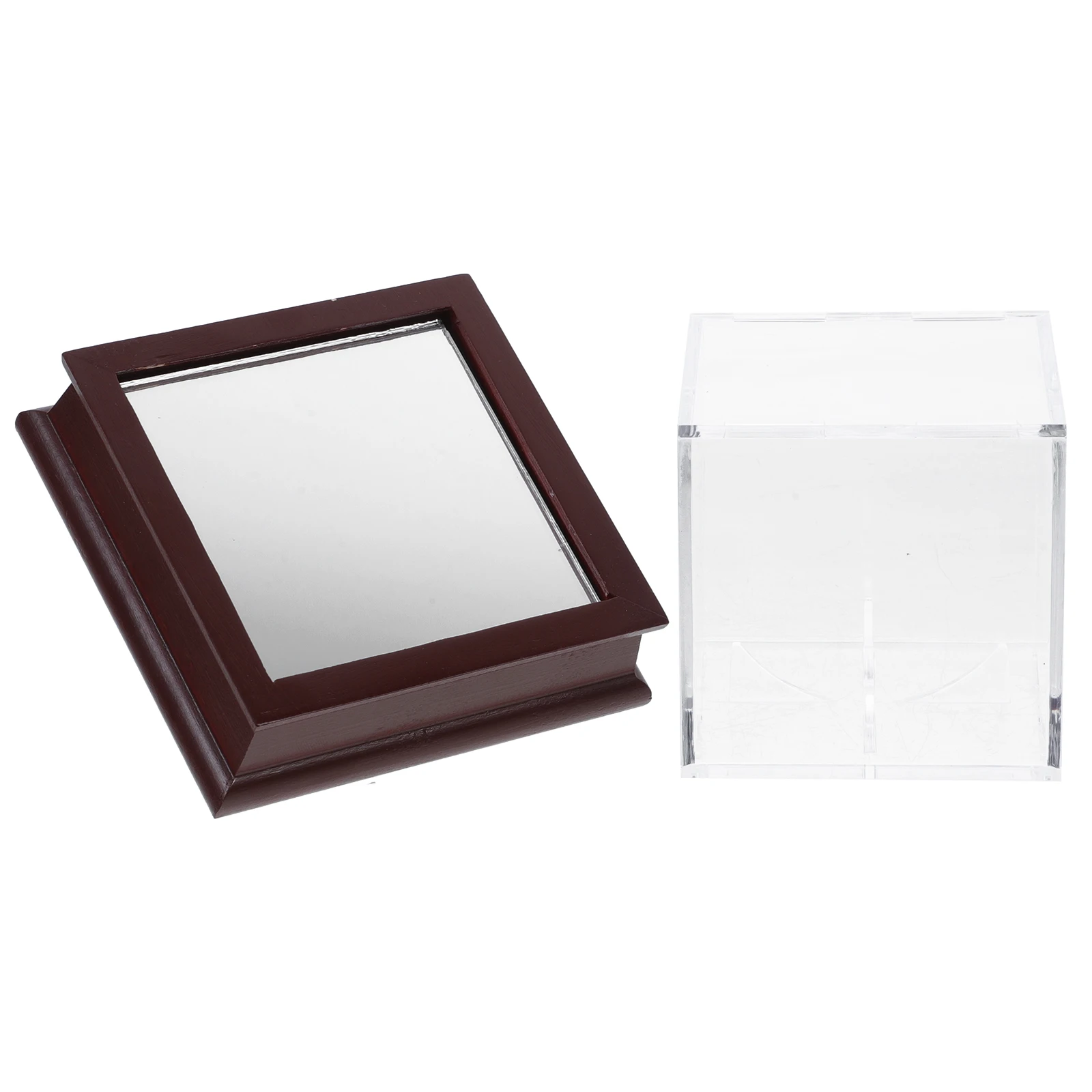 

Transparent Acrylic Ball Display Box Square Base Stable Stand Baseball Softball Tennis Clear Display Case Showcase