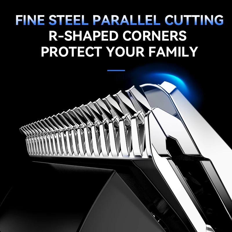 Kemei KM-234 Mini Men Electric Hair Clipper ในครัวเรือนไร้สายดิจิตอลจอแสดงผล Push Clipper ตัดผม Beard Trimmer แกะสลักเครื่อง