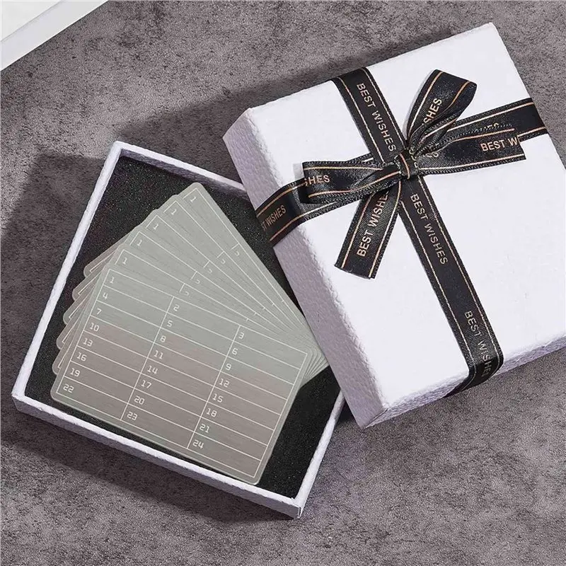 A20F-12Pcs Plates Stainless Steel Wallet Crypto Cryptocurrency Storage Crypto Wallet For Bitcoin Hardware Cold Backup