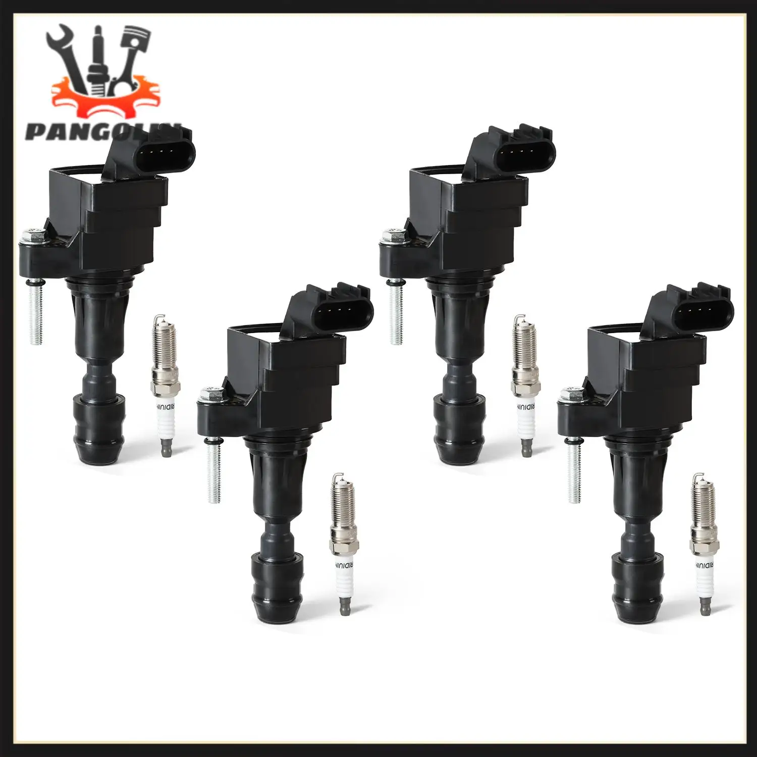 4pcs Ignition Coils + 4pcs Iridium Spark Plugs For 2011-2017 Buick Regal GMC Chevrolet 2.4L UF491 Ignition System Coil Wear Part