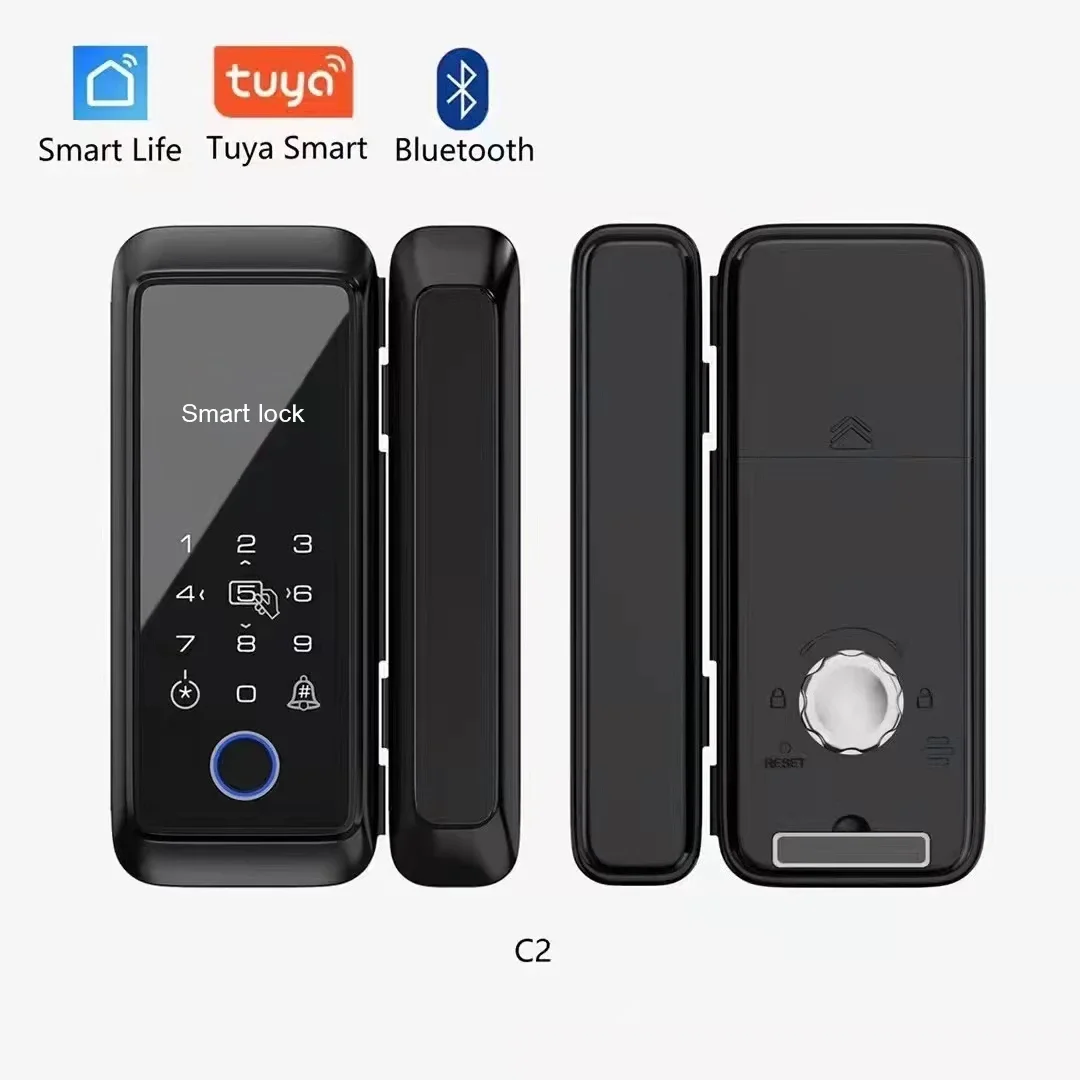 

Tuya App Bluetooth Control Lock Sliding Door Smart Touch Keyboard 13.56MHz RFID Card Remote Electronic Lock