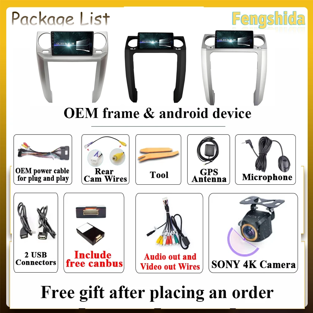 Carplay Android 15 Auto radio For Land Rover Discovery 3 2004 - 2009 QLED Screen Stereo Car Radio Navigation 2din DVD Head Unit