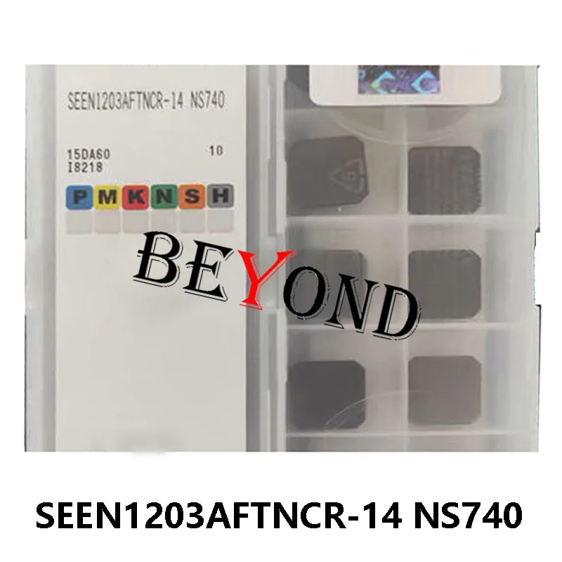 Carboneto Insere a Fresa do Cnc Seen1203aftncr14 Ns740 Seen1203 Aftncr 100 Original Caixa de 10 Pcs o
