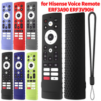 Controller Skin Shockproof TV Remote Control Case Cover with Removal Lanyard TV Remote Cover for Hisense Voice Remote ERF3V90H