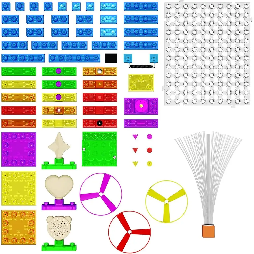 DIY-LED-FM-Radio-STEM-Kit: 395 interaktive elektrische Projekte für Kinder ab 8 Jahren, pädagogisches Bausteinspielzeug