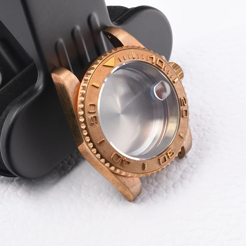 CUSN8 Bronze Watch Case super luminous Ghost Sapphire diving case fit Seiko mod for NH35A NH36A Automatic Movement watch case