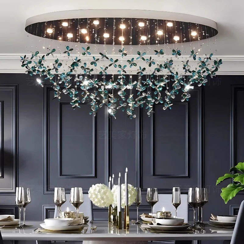 

home decorationPendant lights, luxury crystal living room chandelier, dining room Pendant lamp, ceiling light, indoor lighting
