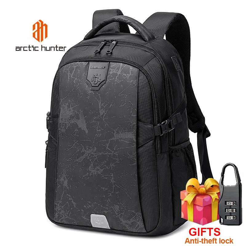 Arctic Hunter New 2023 Laptop Bag Backpack Korean Bag School Travel Men\'s USB Smart Backpack Rucksack Brand University Bag