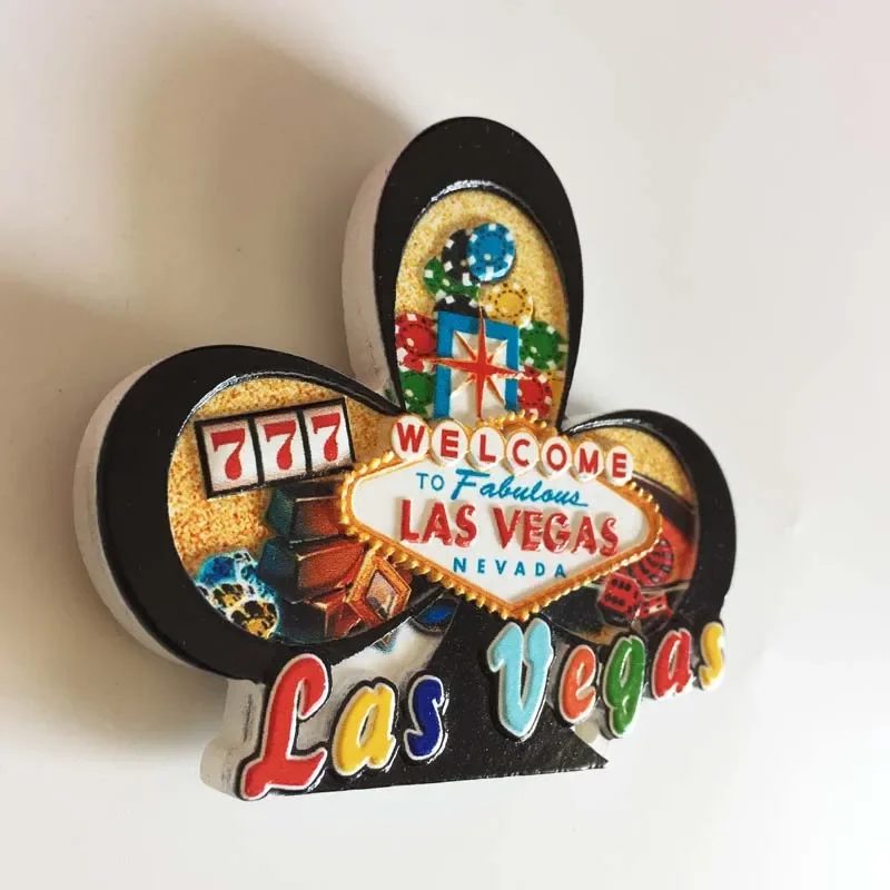 Las Vegas Creative Refrigerator Magnets Set World and City Tourism USA Las Vegas Landmark Building Fridge Magnet Souvenir Gift