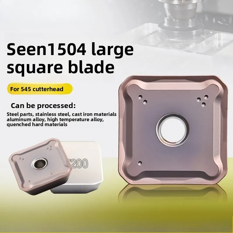 45‑Degree SEEN1504 Milling Insert,Carbide & Cermet Composite Coated Tip For Steel & Cast Iron CNC Machining Cutting Tool