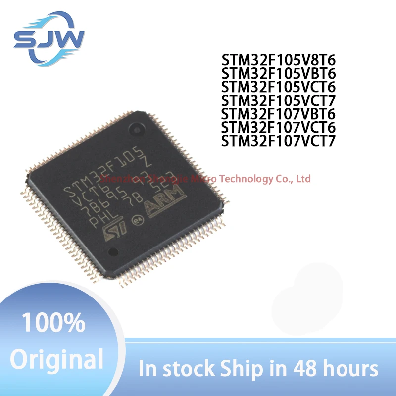 STM32F105V8T6 STM32F105VBT6 STM32F105VCT6 STM32F105VCT7 STM32F107VBT6 STM32F107VCT6 STM32F107VCT7 LQFP100 microcontroller chip