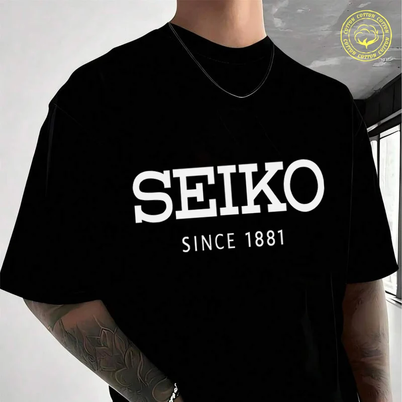 

Men Clothing New Best Of New Sale Seiko Logo Moto T-Shirt Cotton Short Sleeve Summer Men Tees